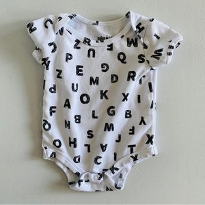 Indigo Alphabet Bodysuit